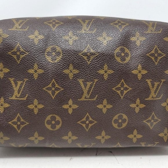 Louis Vuitton Speedy 25 Monogram Canvas Boston Hand Bag Authentic Vintage MI1901 - Picture 10 of 12